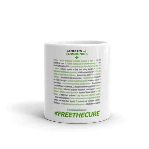 Benefits Of Cannabinoids (Free The Cure) Mug